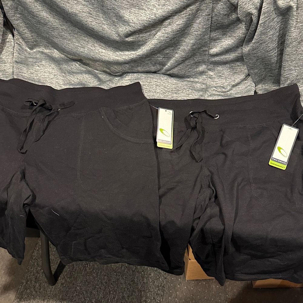 tek gear Black Athletic Drawstring Shorts 2 pair
